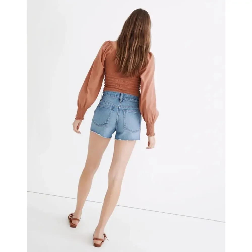 Madewell The Perfect Jean Short Size 27 in Burnett Wash Tencel Lyocell ND180